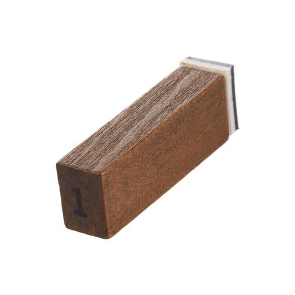 Stamp Set - Wooden Vintage Look Box - 70 Piece - Alphabet and Numbers - New - Picture 4 of 4